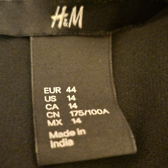 H&M Women's Black Silver Sequin Embellished Pullover Dress Size 14 - Picture 11 of 14